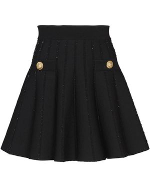 Balmain Short Skirts - Negro
