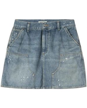 Carhartt Rokken ,Blauw ,Katoen Maeve Double Knee Skirt