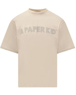 A PAPER KID T-Shirts - Natural