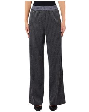 Liu Jo Broeken ,Grijs ,Pant Jogging Reg W - Blauw