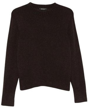 Aragona Round-Neck Knitwear - Negro