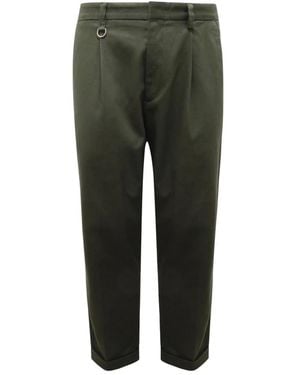 Paolo Pecora Straight Trousers - Green