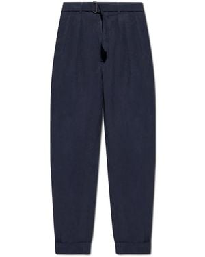 Officine Generale Straight Trousers - Blue