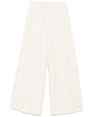 Twinset Wide Trousers - Blanco