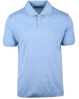 Daniele Fiesoli Tops ,Blauw ,Katoen Polo