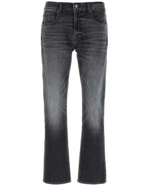 7 For All Mankind Slim-Fit Jeans - Gris