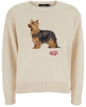 Ralph Lauren Truien & Vesten ,Trui Met Ronde Hals - Wit