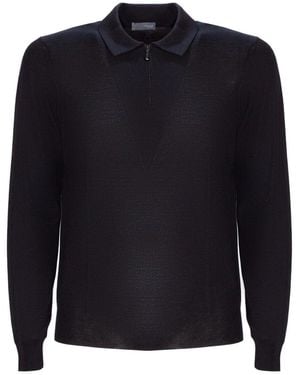 Drumohr Round-Neck Knitwear - Blue