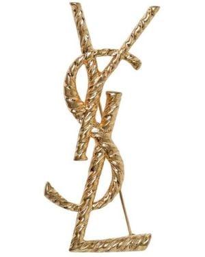Saint Laurent Brooches - Metallic