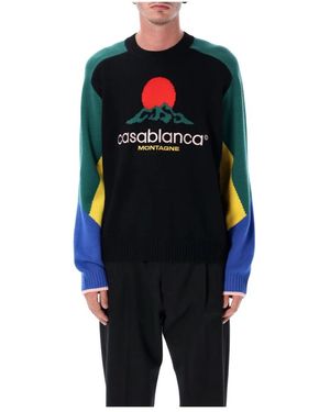 CASABLANCA Bunte Strickwaren Aw25 Pullover - Blau