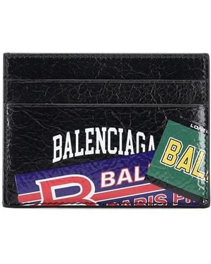 Balenciaga Kompaktes Kartenetui - Schwarz