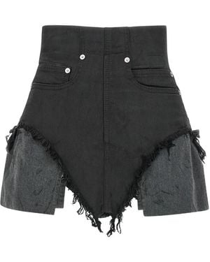 Rick Owens Denim Shorts - Negro