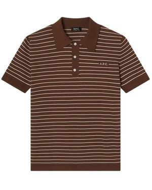 A.P.C. Polo Shirts - Marrón