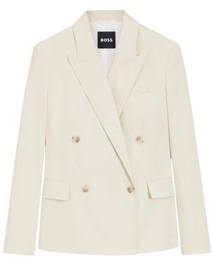 HUGO Jassen ,Katoen Jaleto Blazer - Wit