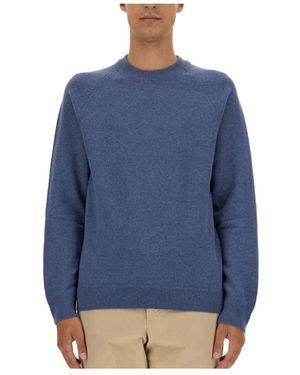 Paul Smith Rundhals-Strickpullover - Blau