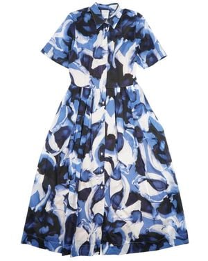 Sara Roka Shirt Dresses - Blue
