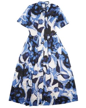 Sara Roka Overhemdjurken - Blauw