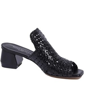 Pons Quintana Heeled Mules - Blue