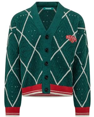 Barrow V-Ausschnitt Cardigan - Grün
