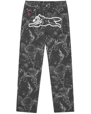 ICECREAM Straight Trousers - Grey
