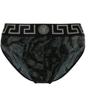 Versace Barocco print unterwäsche blau - Schwarz