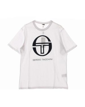 Sergio Tacchini Iberis Wit/Marineblauw T-Shirt