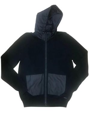 Roy Robson Schwarze Strickjacke Mit Abnehmbarer Kapuze