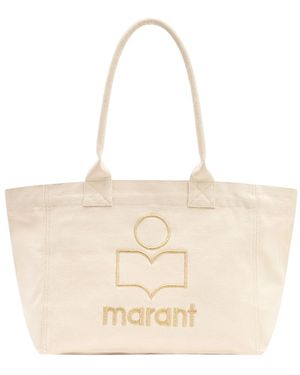 Isabel Marant Tassen ,Katoen Yenky Zipped Tas - Naturel
