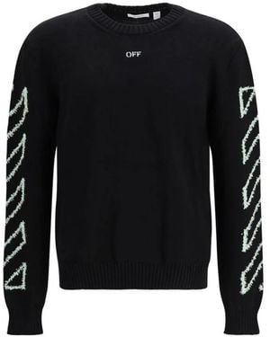 Off-White c/o Virgil Abloh Round-Neck Knitwear - Negro