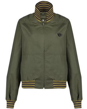Prada Poplin Turtleneck Jacket - Groen