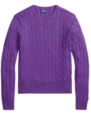 Ralph Lauren Round-Neck Knitwear - Purple