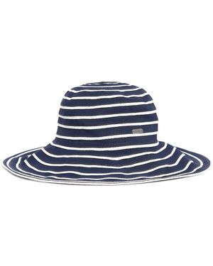 Barbour Faltbarer Gestreifter Hut - Blau