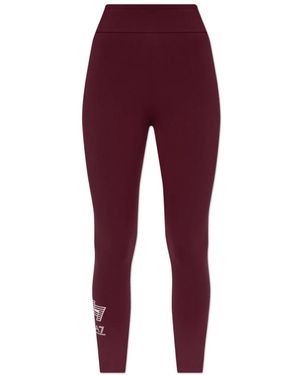 EA7 Leggings Met Logo - Rood