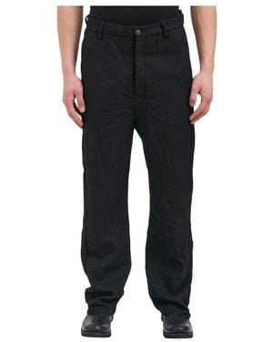 Poeme Bohemien Straight Trousers - Black