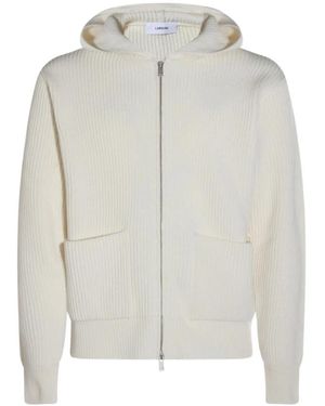Lardini Truien & Vesten ,Roomwit Sweater - Grijs