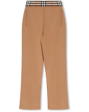 Burberry Straight Trousers - Brown