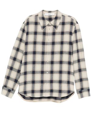 Séfr Overhemden ,Blauw ,Casual Shirts - Grijs