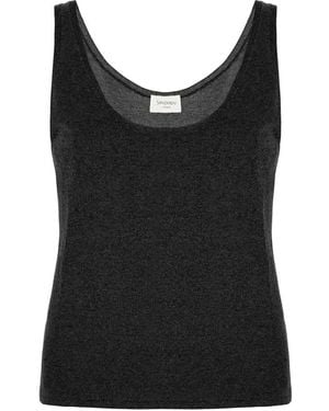 Saint Laurent Modal Blend Tank Top - Black