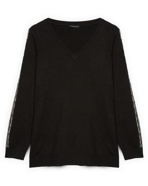FIORELLA RUBINO V-Neck Knitwear - Nero