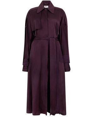 Victoria Beckham Trenchcoat Mit Kontrastborte - Lila