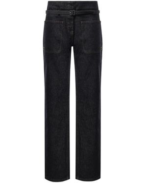 Courreges Straight Denim Pants - Schwarz