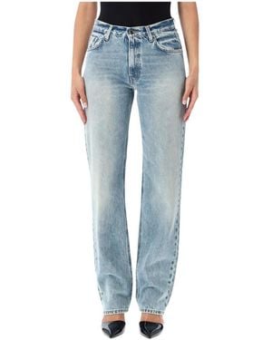 Haikure Lisa Straight Leg Jeans - Blauw