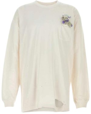 Doublet Long Sleeve Tops - White