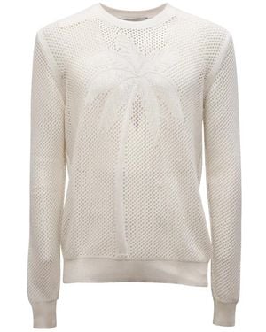 Amaranto Round-Neck Knitwear - White