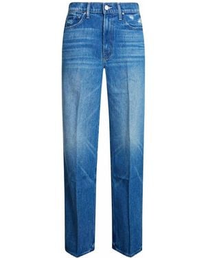 Mother Straight Jeans - Azul
