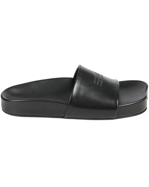 サンダル Maison Margiela GRECIAN SLIDERS Maison Margiela Grecian Sliders In Black | ModeSens