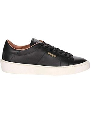 Blauer Sneakers - Schwarz