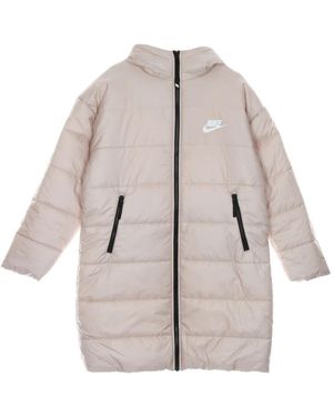 Nike Fitness ,Roze ,Polyester Therma-Fit Repel Classic Hooded Parka - Naturel