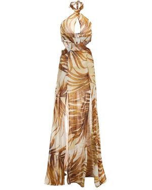 Just Cavalli Kleedjes ,Geel ,Jurk - Metallic