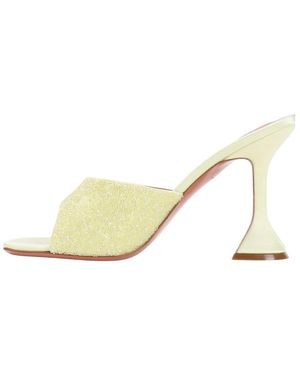 AMINA MUADDI Heeled Mules - Yellow